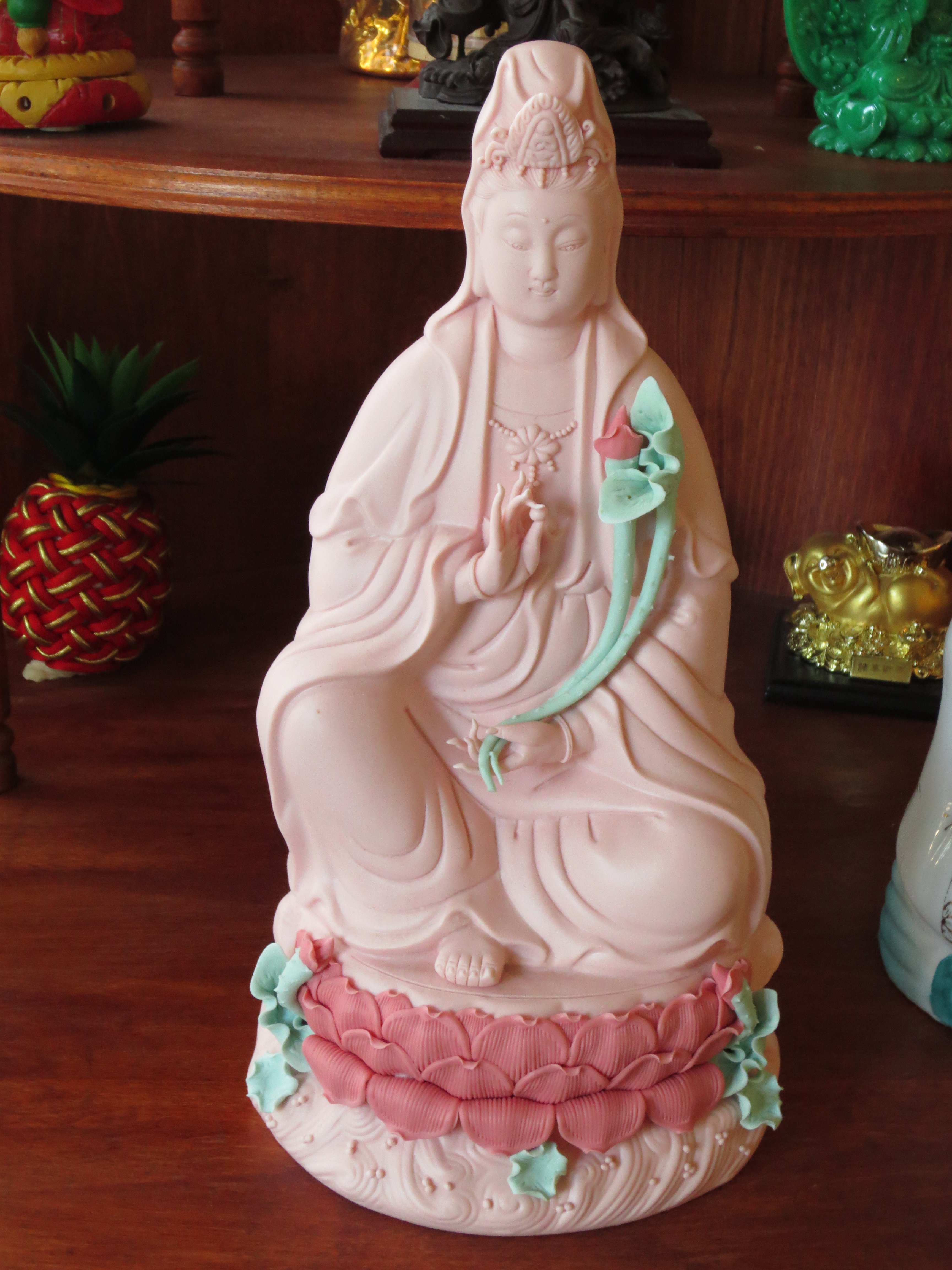 At BLIA, a statue of Quan Yin (Avalokitesvara on Sanskrit), a Buddha of Compassion